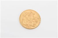 Lot 1243 - George V gold sovereign - 1911