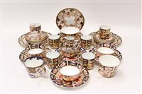 Lot 125 - Royal Crown Derby Imari pattern tea and...