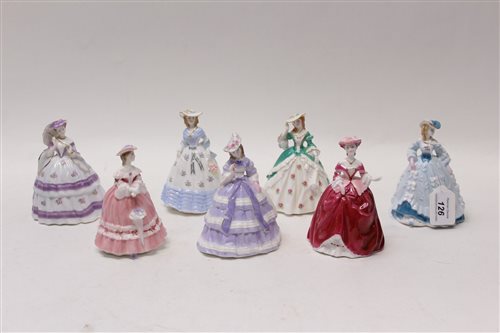 Lot 126 - Seven limited edition Royal Worcester figures -...