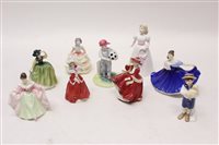 Lot 127 - Nine Royal Doulton figures - Pride And Joy...