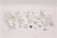 Lot 131 - Collection of twenty-five Swarovski crystal...