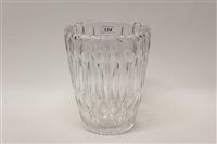 Lot 134 - Good quality mid-20th century cut glass vase,...