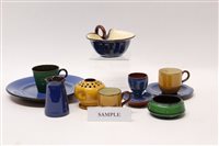 Lot 146 - Selection of plain Torquay pottery - various...