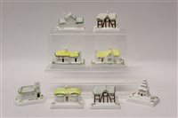 Lot 149 - Eight Coalport miniature cottages - Tudor...