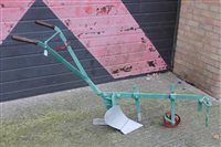 Lot 1705 - Antique PLANET JR wood and iron earth tiller...