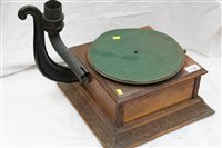 Lot 1720 - Early 20th century gramophone with Carsved...