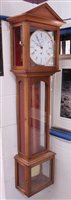 Lot 1725 - Large modern chiming wall Clocksck, white...