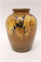 Lot 1 - Rare Moorcroft pottery vase decorated in the...