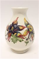 Lot 5 - Moorcroft pottery vase decorated in the...