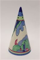 Lot 9 - Clarice Cliff hand-painted Bizarre range...