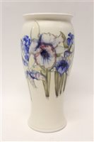 Lot 24 - Moorcroft pottery vase with floral decoration...