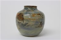 Lot 29 - Martin Brothers stoneware Aquatic vase with...