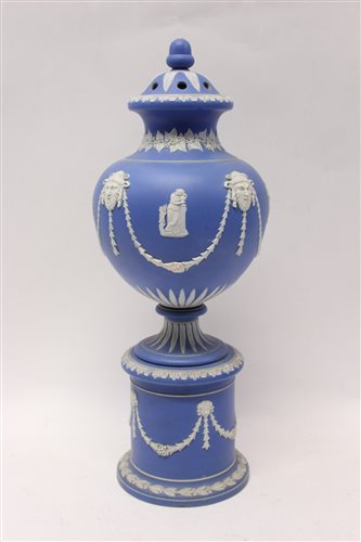 Lot 32 - Impressive 19th century blue Jasper ware...