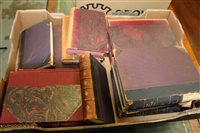 Lot 2561 - Books - three boxes of leather bound French books