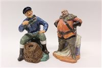 Lot 91 - Two Royal Doulton figures - The Lobster Man...