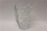 Lot 38 - Lalique 'Martinets' moulded and frosted glass...