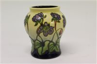 Lot 42 - Moorcroft pottery vase decorated in the Oberon...