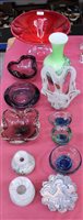 Lot 49 - Collection of art glass vases and bowls...