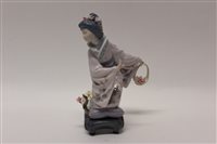 Lot 50 - Lladro porcelain figure of a Japanese Geisha...