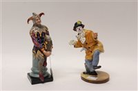 Lot 70 - Two Royal Doulton figures - The Jester HN2016...