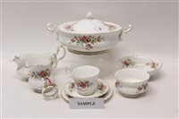 Lot 79 - Royal Albert Moss Rose tea and dinner service...