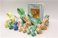 Lot 81 - Collection of Sylvac rabbits - various colours...