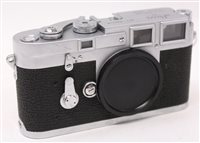 Lot 1632 - A double stroke Leica M3 Rangefinder...