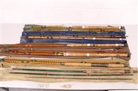 Lot 1567 - Quantity of split cane and similar vintage...