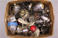 Lot 1573 - Box of cycle lamps and dynamos