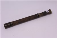 Lot 1595 - Unusual 19th century brass spotting telescope...