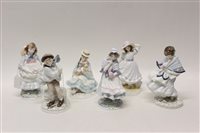 Lot 101 - Four Coalport limited edition figures -...