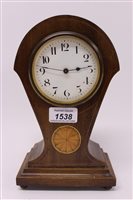 Lot 1538 - Early 20th century mantel Clocksck with French...