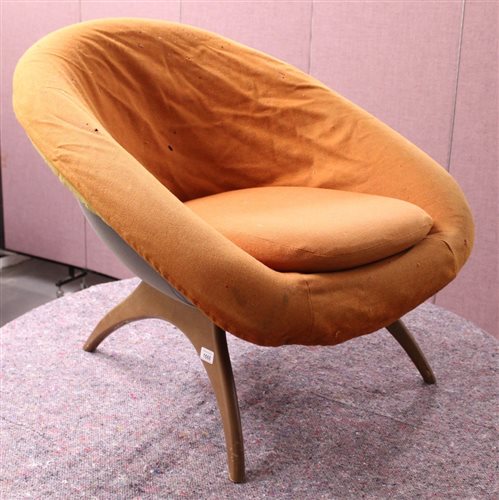 Lot 1666 - Mid-century design Lurashell chair with...