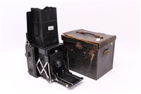 Lot 1630 - Large folding reflex Camerasera by Ernemann,...