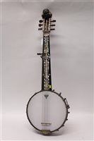 Lot 1653 - Unusual Minstrel banjo with early 20th century...