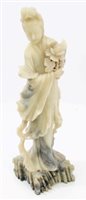 Lot 1675 - Old Chinese Carsved soapstone figure of...