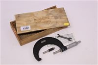 Lot 1530 - Moore & Wright no. 966 micrometer with black...