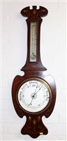 Lot 1670 - Late 19th / early 20th century banjo barometer...