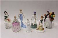 Lot 112 - Seven Royal Doulton figures - Wee Willie...