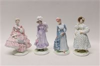 Lot 109 - Four Royal Worcester Walking-Out Dresses of...