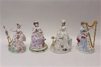 Lot 111 - Four Royal Worcester The Graceful Arts limited...