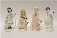 Lot 107 - Four Coalport limited edition figures - A...