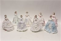 Lot 108 - Eight Royal Worcester limited edition figures -...