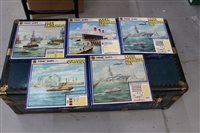 Lot 2860 - Tri-ang Minic Ships - five boxed sets - M902...