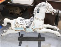 Lot 2875 - Contemporary Fairground Horse Model - brown,...