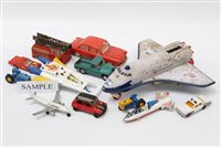 Lot 2882 - Diecast unboxed selection including Corgi,...