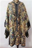 Lot 3052 - Chinese robe - late 19th century, yellow silk...