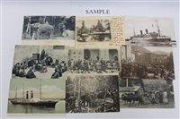 Lot 2402 - Postcards - loose selection of shipping,...