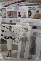 Lot 3127 - Selection of Vogue dress making patterns 1980s,...