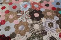 Lot 3129 - Antique Textilesile Victorian patchwork...